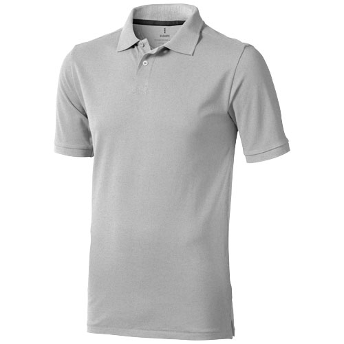 Polo publicitaire homme 200g - CALGARY Gris mélangé